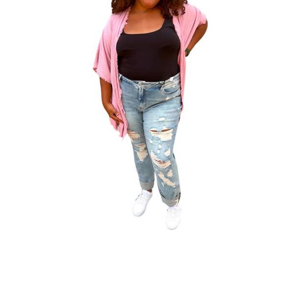 NEW HEYSON marcella open front kimono in pink - Picture 1 of 3